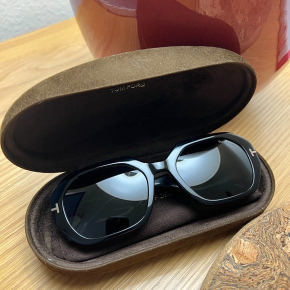 TOM FORD 55mm Geometric Sunglasses - BLACK - Picture 5 of 5